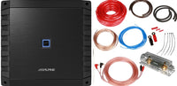 Thumbnail for Alpine S2-A60M S-Series Class D 600 W Mono Subwoofer Amplifier + 0 Gauge Amp Kit
