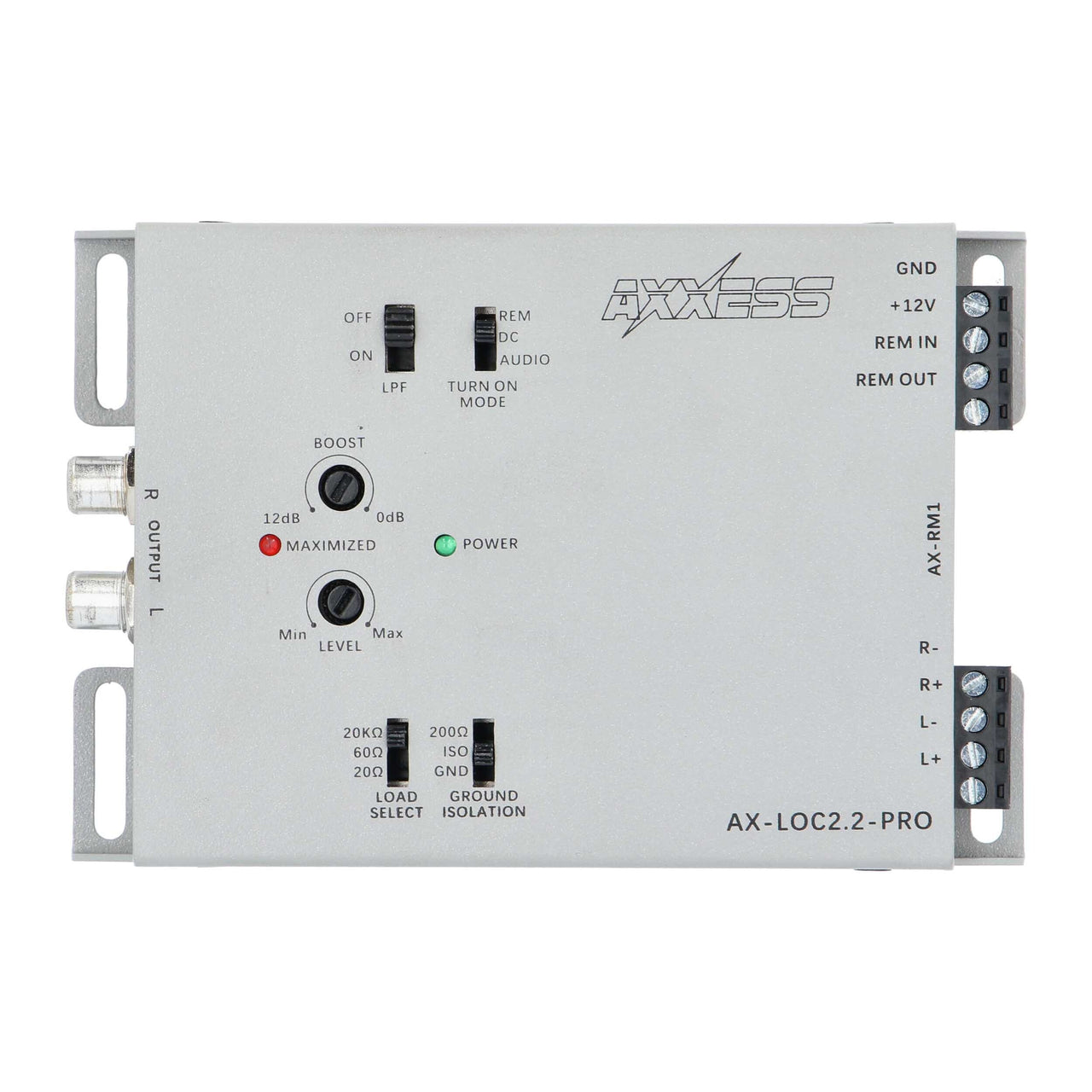 Axxess AX-LOC2.2-PRO 2CH Active Line Output Converter with Bass Boost