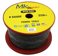 Thumbnail for MK Audio PC8250BK 8GA 250' Black Power Ground Wire Car Audio Amplifier Marine Cable