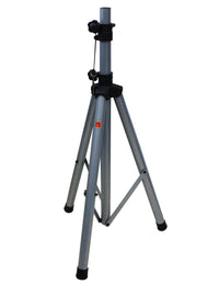 Thumbnail for MR DJ SS350S Universal Silver Folding Tripod PRO PA DJ On Stage Speaker Stand