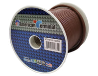 Thumbnail for American Terminal ATPW10-100BR 10GA 100' Brown Primary Remote Power Ground Wire
