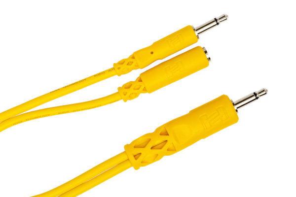 Hosa CMM-545Y Hopscotch Eurorack Patch Cables - 1.5 foot (Yellow) 5-pack