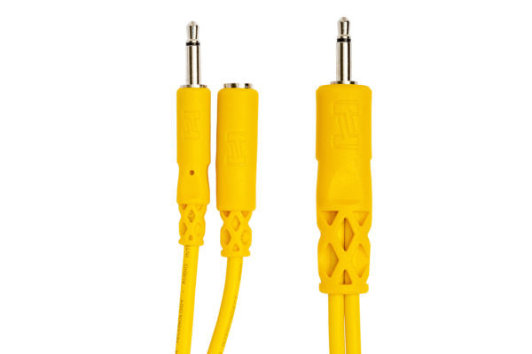 Hosa CMM-545Y Hopscotch Eurorack Patch Cables - 1.5 foot (Yellow) 5-pack