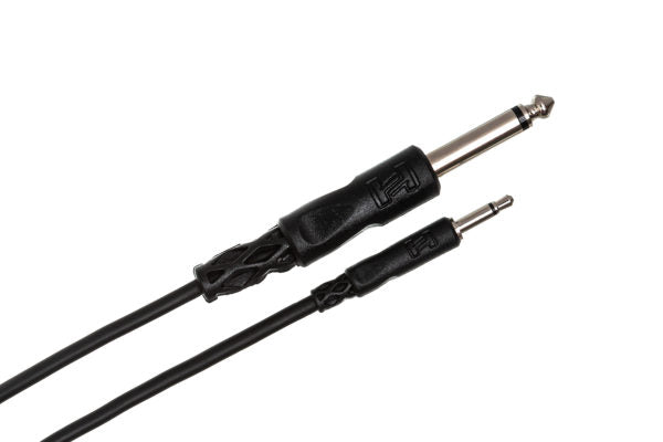 Hosa CMP-303 Interconnect Cable - 3.5mm TS Male to 1/4-inch TS Male - 3 foot