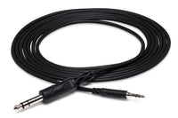 Thumbnail for Hosa CMS-105 Stereo Interconnect Cable - 3.5mm TRS Male to 1/4- inch TRS Male - 5 foot