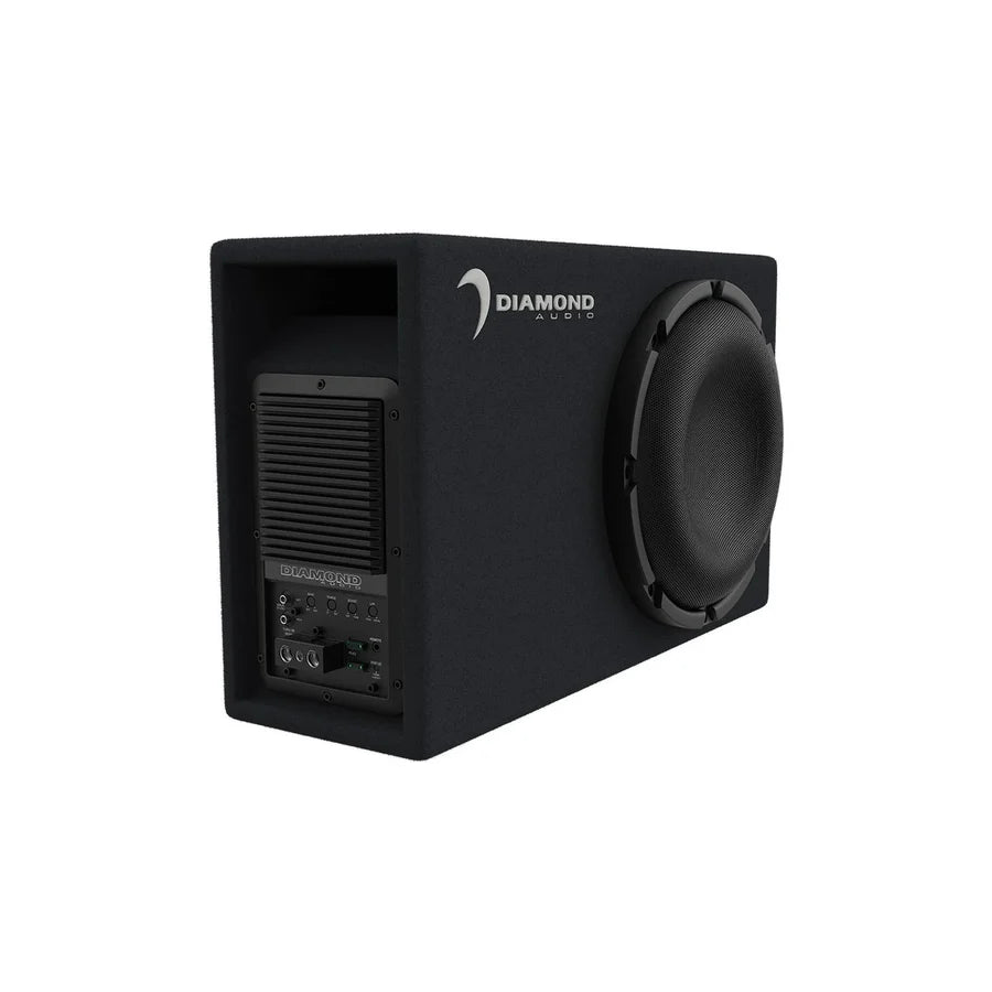 Diamond Audio DESMB8A 8" 2 Ohm 250W RMS Power Handling Active Subwoofer Enclosure