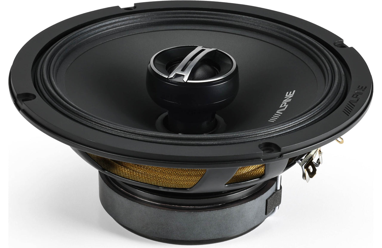 Alpine DM-65C-G 6.5" Component Speaker + DM-65-G 6.5" Coaxial Speakers Bundle