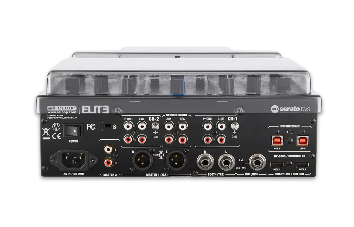 Decksaver Reloop Elite DJ Mixer Covers