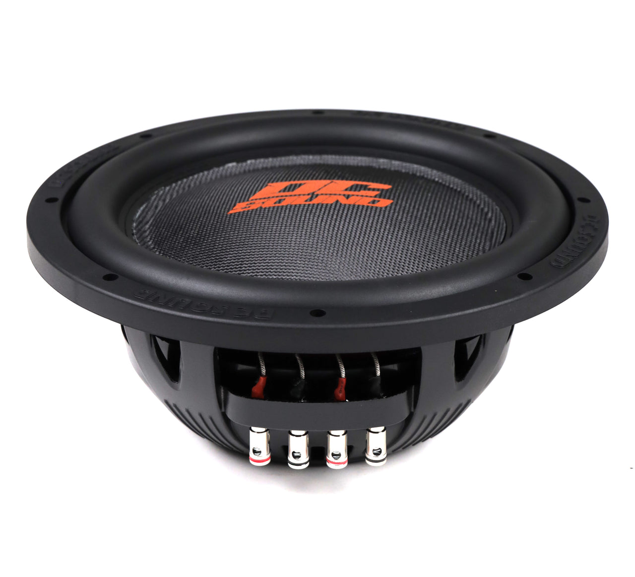2 DC Sound DSW2500 12" Shallow-Mount Subwoofer 2500W + Enclosure Box + 0G Amp Kit