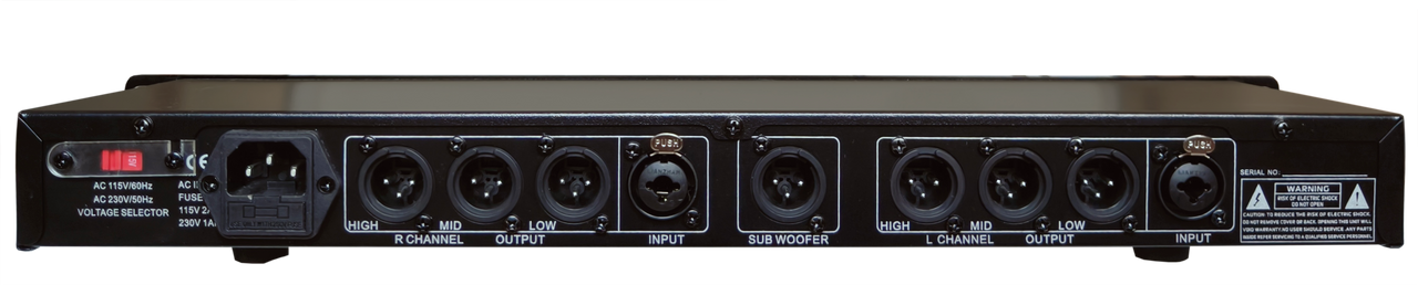 MR DJ 234XO 2/3-way Stereo, 4-way Mono Crossover