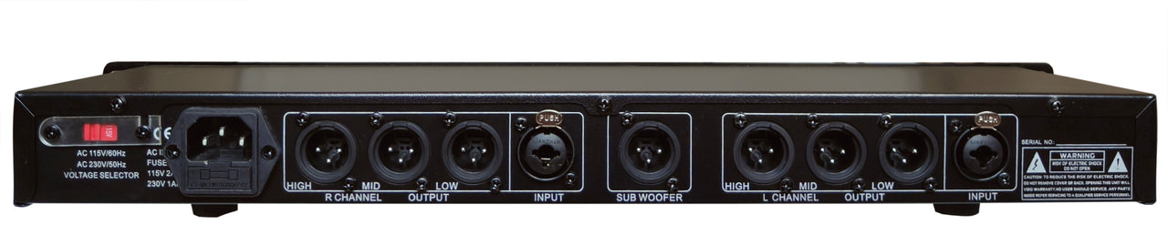 MR DJ DXO300+ PRO PA DJ Club Stereo 2/3 Way Plus Subwoofer Crossover