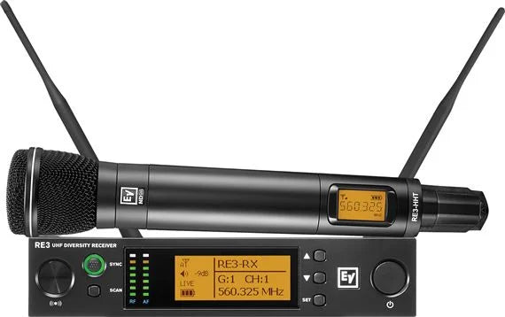 Electro-Voice RE3 ND96 Handheld Wireless Microphone System Group 5H