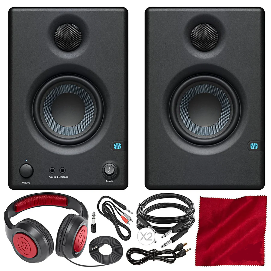 PreSonus Eris E3.5 3.5" Multimedia Monitors + SR350 Professional Headphones