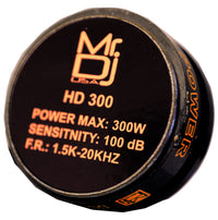 Thumbnail for MR DJ DRIVER 300 Watts Phenolic / Titanium Compression Driver Tweeter , 1.35 inch Throat