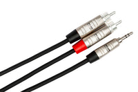 Thumbnail for Hosa Pro HMR-003Y Stereo Breakout Cable 3.5mm TRS Male to Dual RCA Male 3 foot