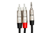 Thumbnail for Hosa Pro HMR-006Y Stereo Breakout Cable 3.5mm TRS Male to Dual RCA Male 6 foot