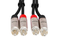 Thumbnail for Hosa Pro HRR-050X2 Stereo Interconnect Dual RCA Cable 50 foot
