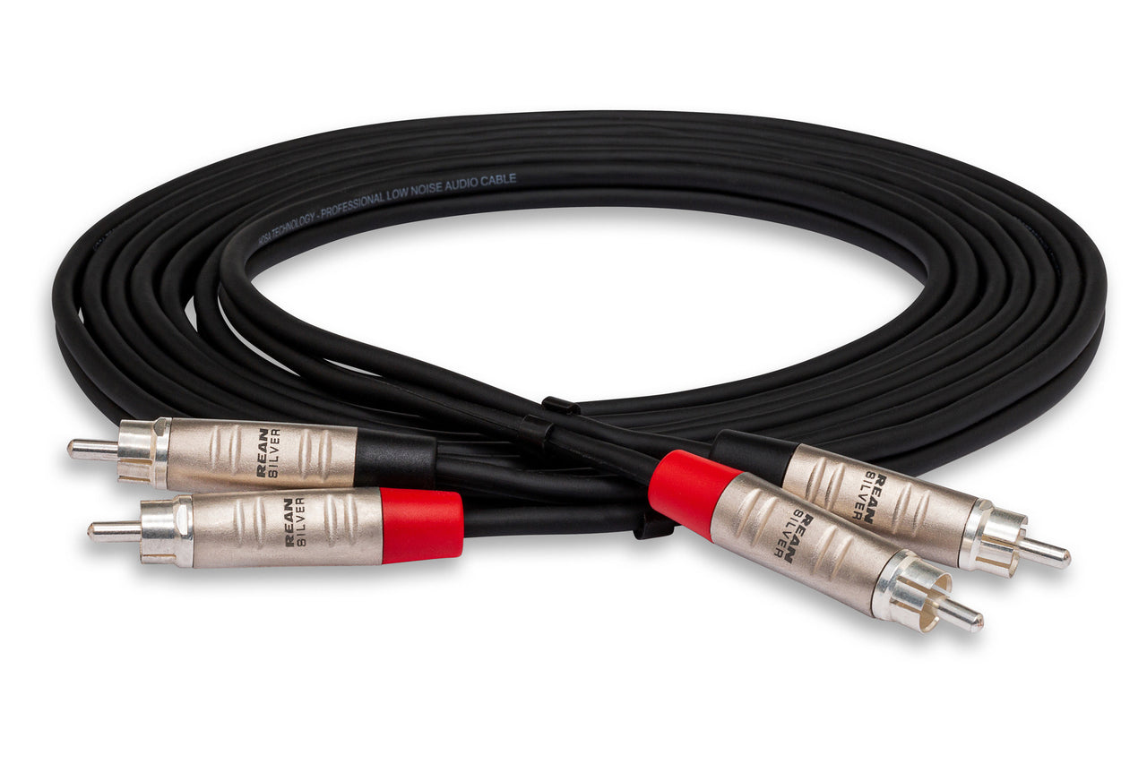 Hosa Pro HRR-100X2 Stereo Interconnect Dual RCA Cable 100 foot