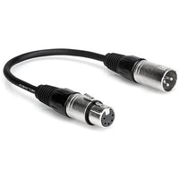 Thumbnail for Hosa DMX-306 DMX512 Adaptor, XLR3M to XLR5F - 6 Inch