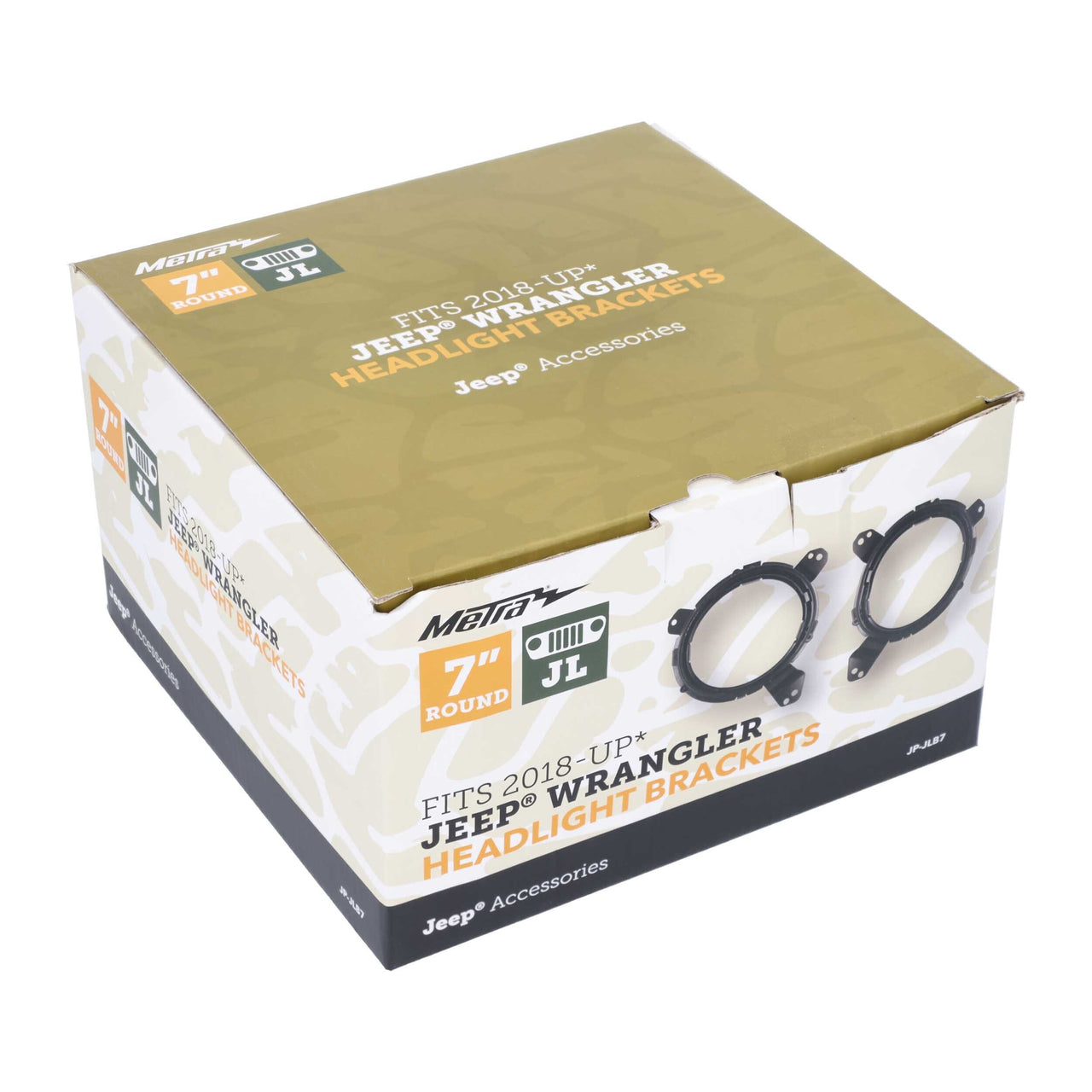 Jeep JP-JLB7 Headlight Adapter Brackets 7 Inch - Wrangler JL 2018-Up