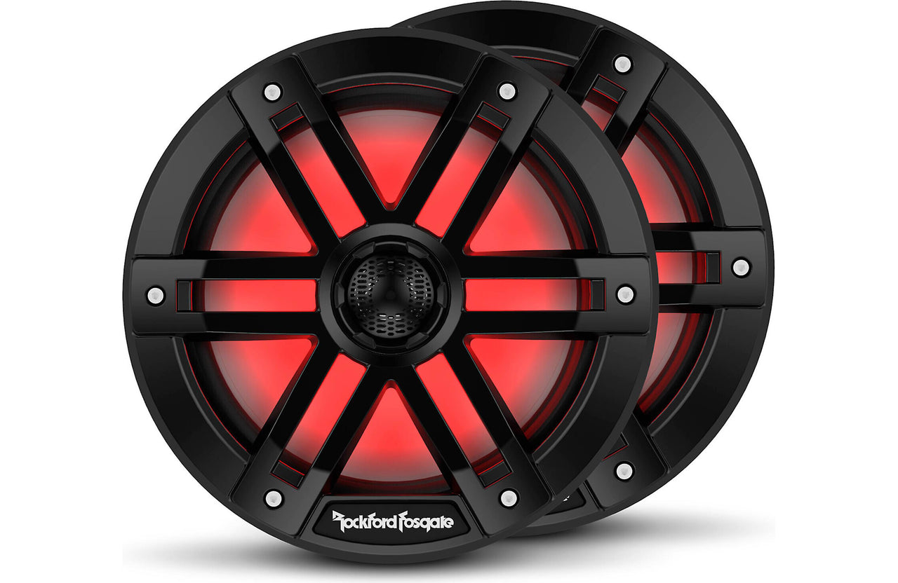 Rockford Fosgate M1-8B M1 Series 8" Color-Optix™ marine speakers Black