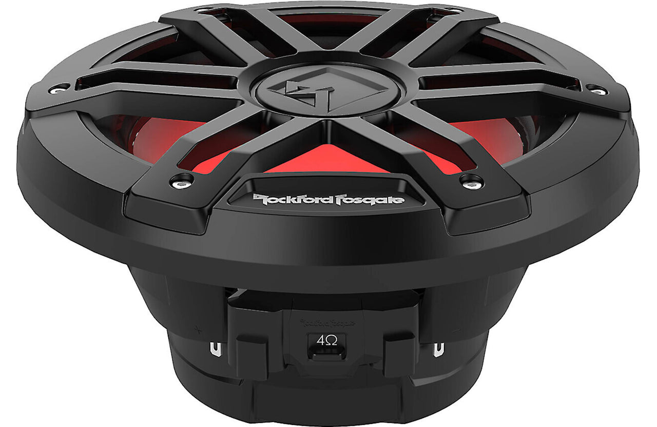Rockford Fosgate M1D2-8B M1 Series 8" marine subwoofer & RGB LED lighting Black