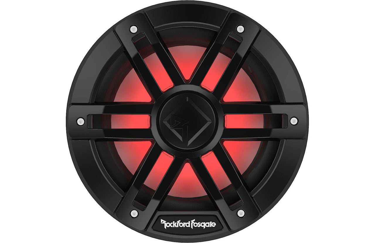 Rockford Fosgate M1D2-8B M1 Series 8" marine subwoofer & RGB LED lighting Black