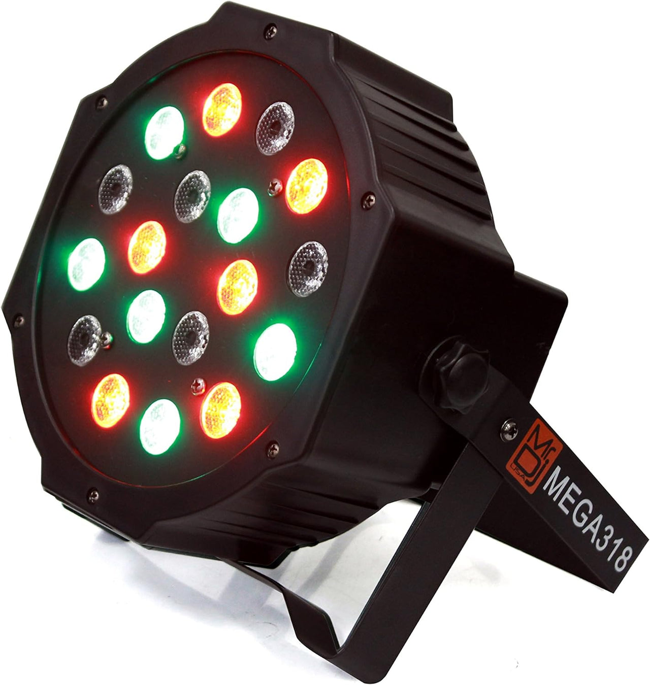 MR DJ MEGA318 18X3W RGBW Slim Flat Par Wash Disco DJ Party Club Stage Show Lighting