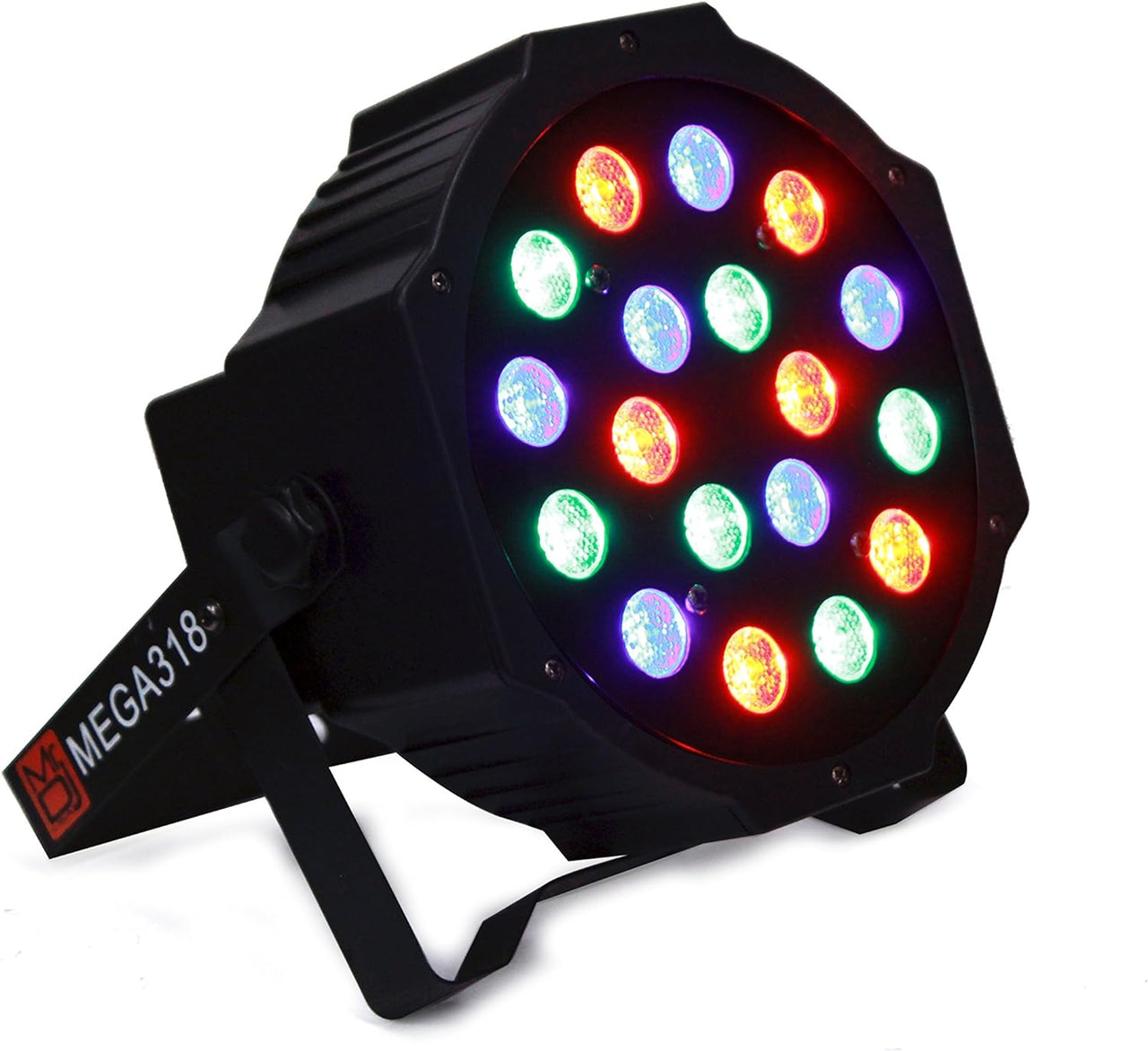 MR DJ MEGA318 18X3W RGBW Slim Flat Par Wash Disco DJ Party Club Stage Show Lighting