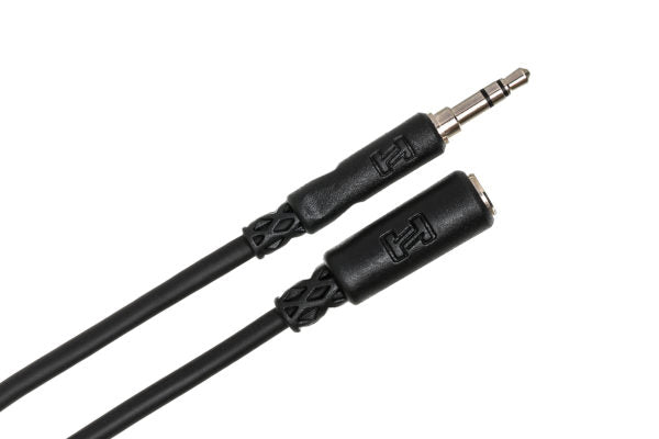 Hosa MHE-102 3.5mm TRS Female to 3.5mm TRS Male Extension Cable 2 foot
