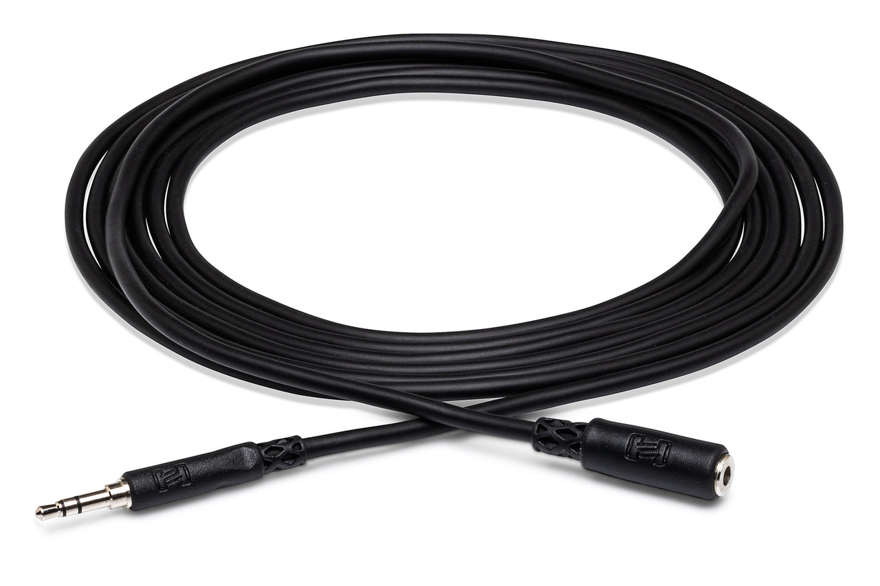 Hosa MHE-102 3.5mm TRS Female to 3.5mm TRS Male Extension Cable 2 foot