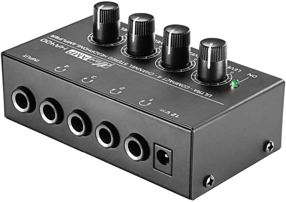 MR DJ Microamp HA400 HA400 Microamp is an ultra-compact 4-channel stereo headphone amplifier