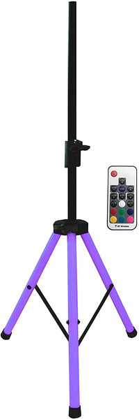 Thumbnail for MR DJ SS850LED Color Speaker Stand Ultra Bright LED Color Changing Lighting with Remote