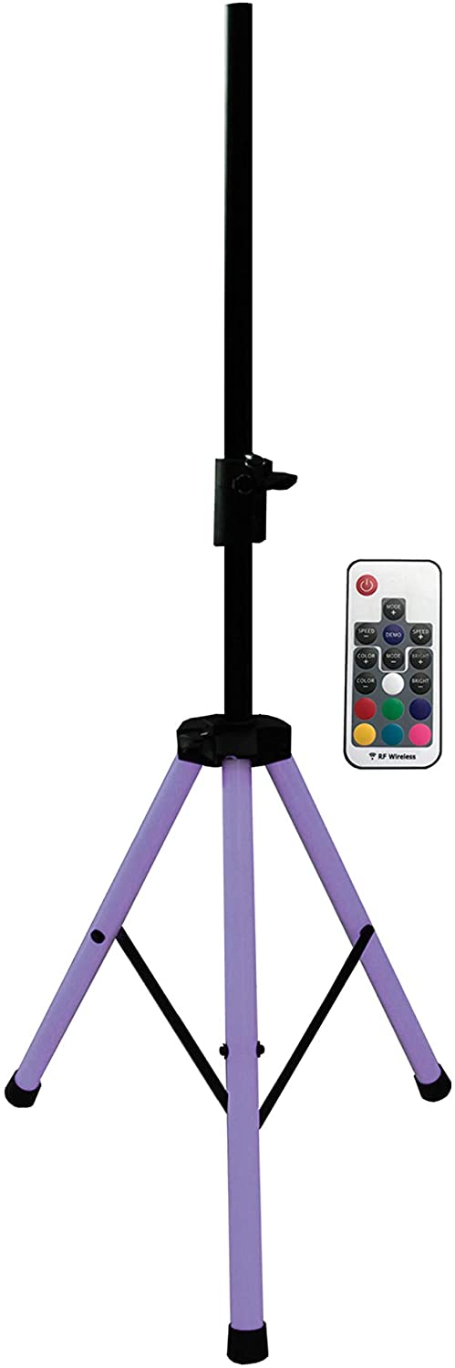 MR DJ SS850LED Color Speaker Stand Ultra Bright LED Color Changing Lighting with Remote
