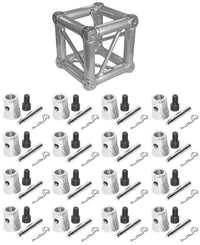 Thumbnail for MR TRUSS TJB4W Universal Corner Junction Block Box 1Way-6Way + 16 Half Conical Couplers