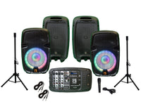 Thumbnail for MR DJ PBX210COMBO+ Portable all in One Personal PRO PA/DJ KTV System 2X 10