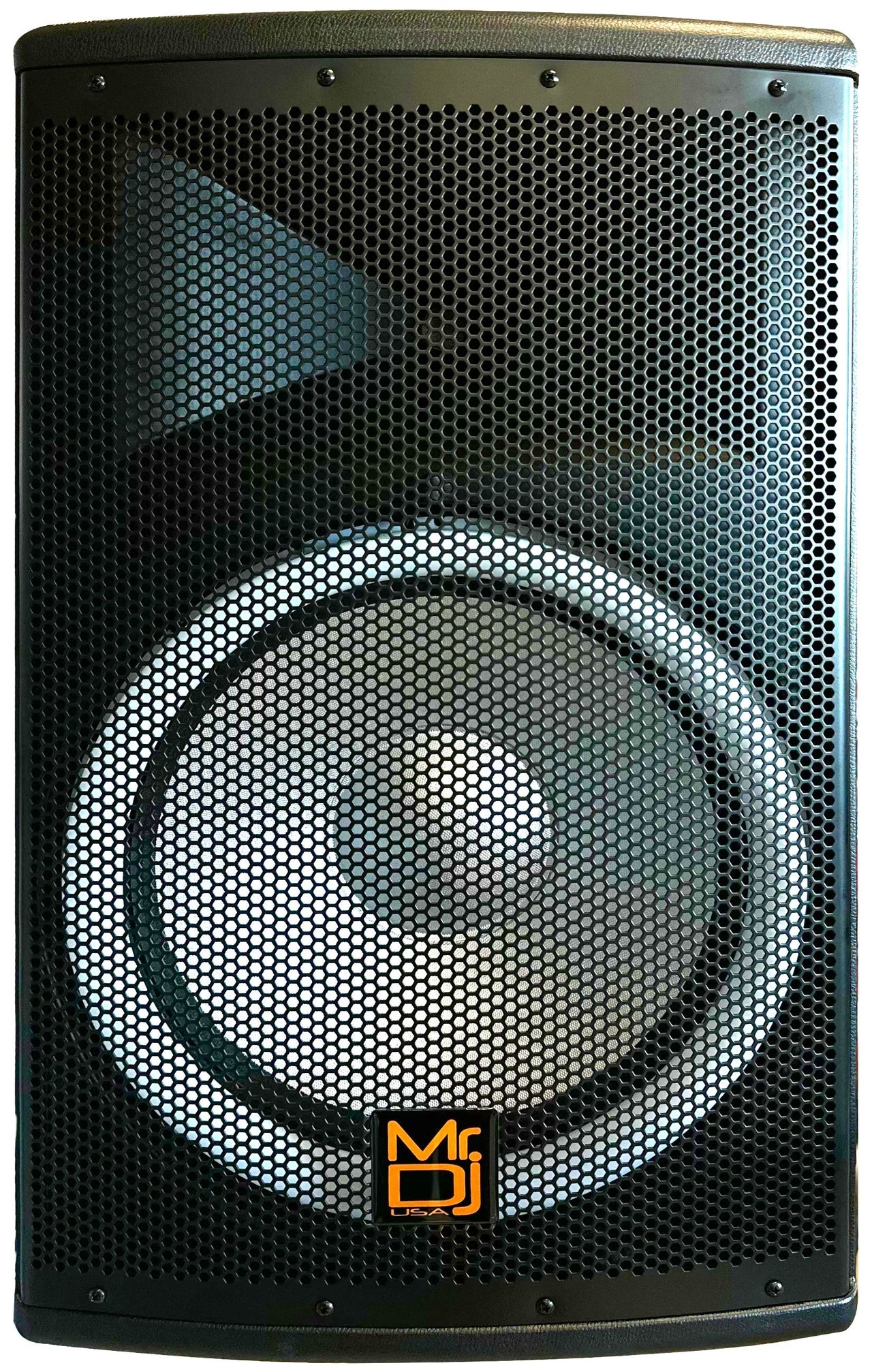 MR DJ 15" 2-Way PA DJ 4500W Passive LED Speaker + Speaker Stand & Cable