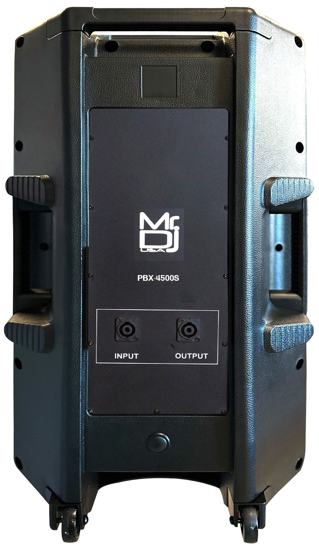 MR DJ 15" 2-Way PA DJ 4500W Passive LED Speaker + Speaker Stand & Cable