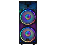 Thumbnail for MR DJ PBX6500LED PRIME PRO Dual 15” 3-Way Powered/Active DJ PA Live Sound Loudspeaker