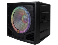Thumbnail for Mr. Dj PROSUB18LED 6000W PA DJ Club Powered Active Subwoofer with 2 Speaker Output with Party Show Led