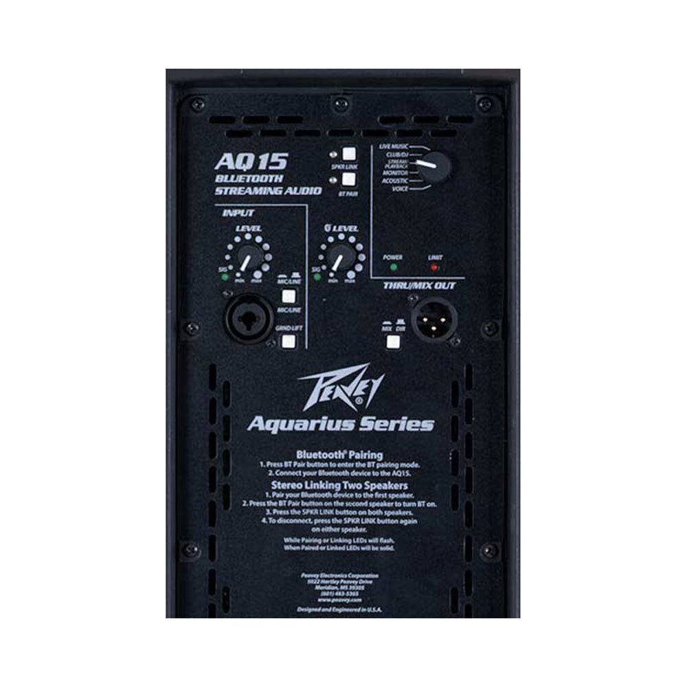 2 Peavey Aquarius AQ 15 670W 15" Powered Speaker