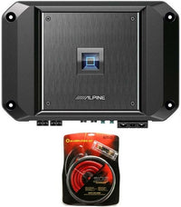 Thumbnail for Alpine R2-A60F 4 Channel 600 Watt Class D Car Audio Amplifier & KIT0 AMP Kit
