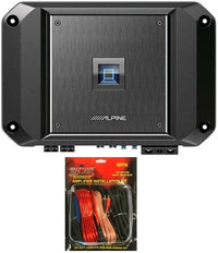 Thumbnail for Alpine R2-A60F 4 Channel 600 Watt Class D Amplifier & KIT10 Installation AMP Kit