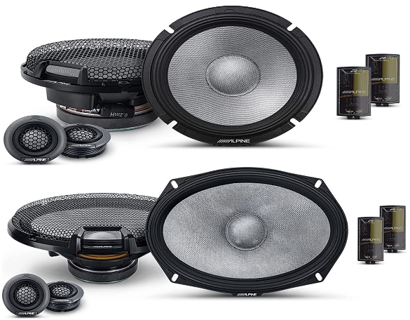 Alpine R2-S65C 6.5" & R2-S69C 6x9" Component Car Audio Speakers