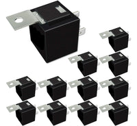 Thumbnail for 10 PACK 12 VOLT DC 40 AMP SPTD AUTOMOTIVE RELAY 5 PIN W/ MOUNTING TAB