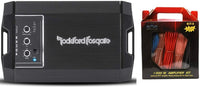 Thumbnail for Rockford Fosgate T400X2AD 2Channel 400W Class AD Compact Amplifier + 8G Amp Kit