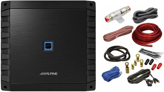 Alpine S2-A36F S-Series Class-D 4-Channel Car Amplifier & KIT4 Installation AMP Kit