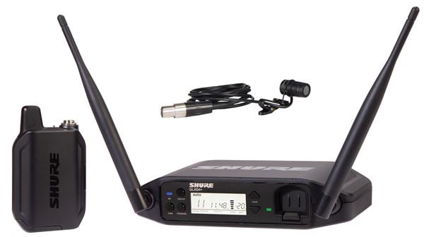 Shure GLXD14 Plus Dual Band Lavalier Wireless System with WL185 Mic