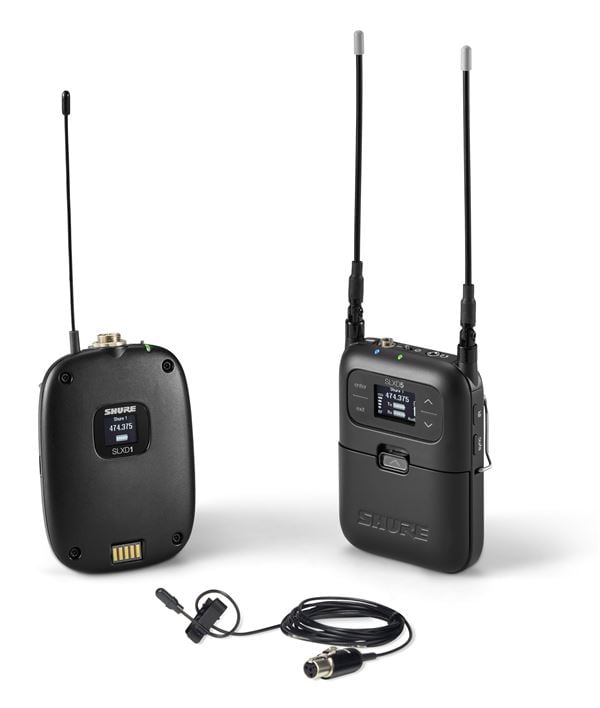 Shure SLXD15/DL4B-J52 Portable Digital Wireless Omni Lav System