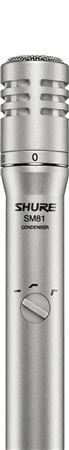 Thumbnail for Shure SM81 Instrument Condenser Microphone